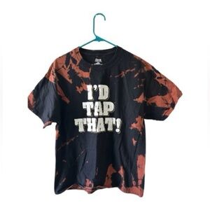 Bleach Dyed “I’d Tap That!” Graphic Tee – Hanes Beefy – Large